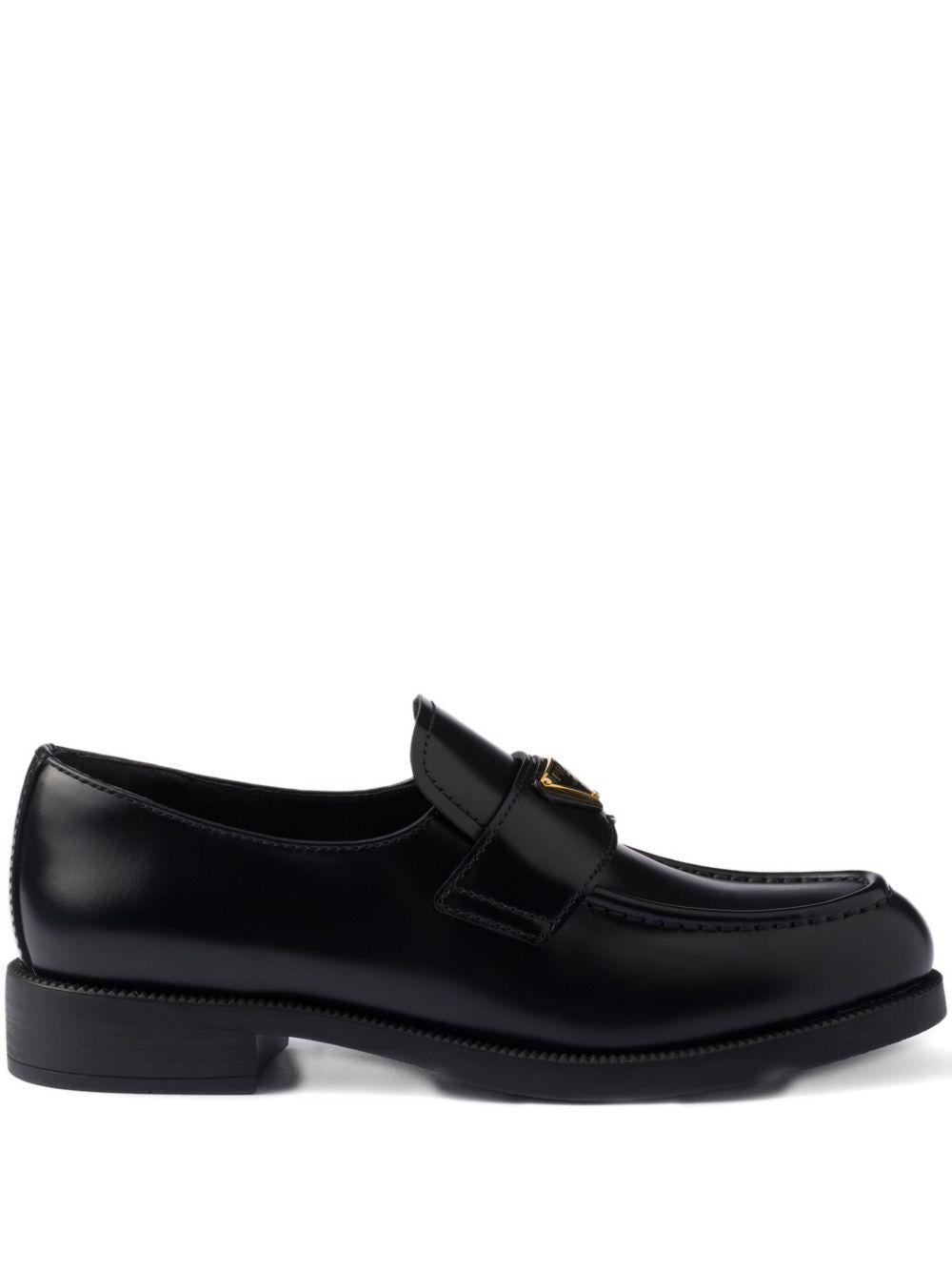 leather triangle-logo loafers 1D329N F DD25 055F0002 PRADA 