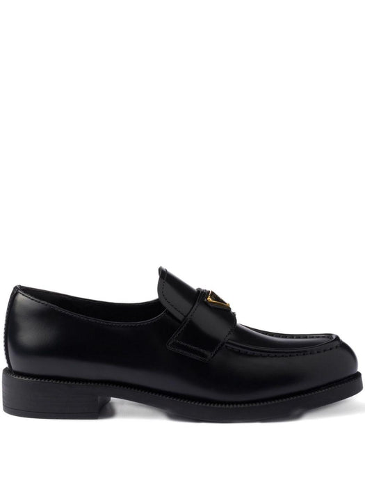 leather triangle-logo loafers 1D329N F DD25 055F0002 PRADA 