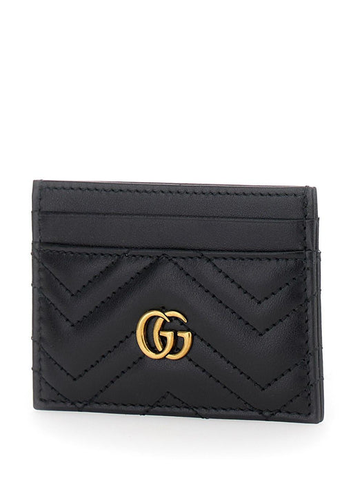 Black Card-Holder with GG Logo 443127 DTD1T1000 GUCCI 
