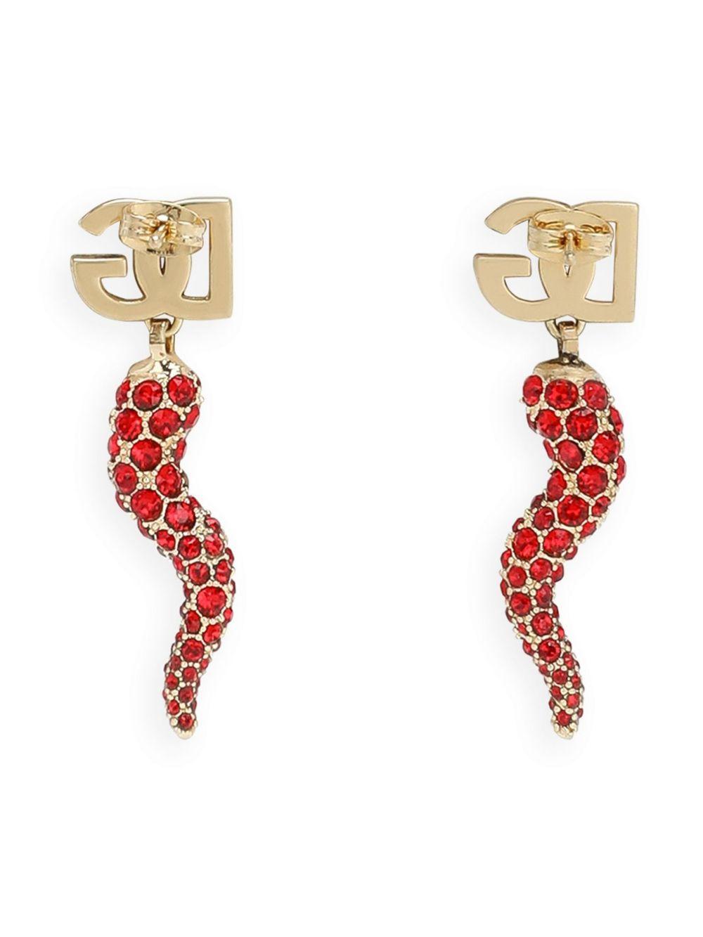 DG horn drop earrings WEQ6C6 W1111ZOO00 DOLCE & GABBANA 