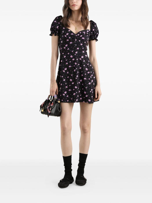 ruffled floral mini dress F60GOT FSA8MHN5XX DOLCE & GABBANA 