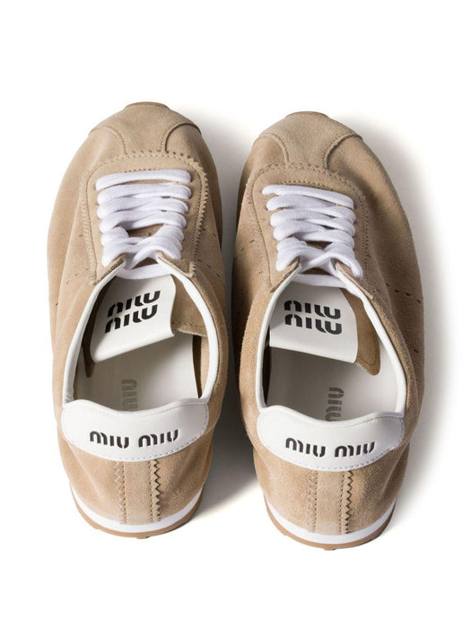 Plume suede sneakers 5E114E F005 054F0F24 MIU MIU 