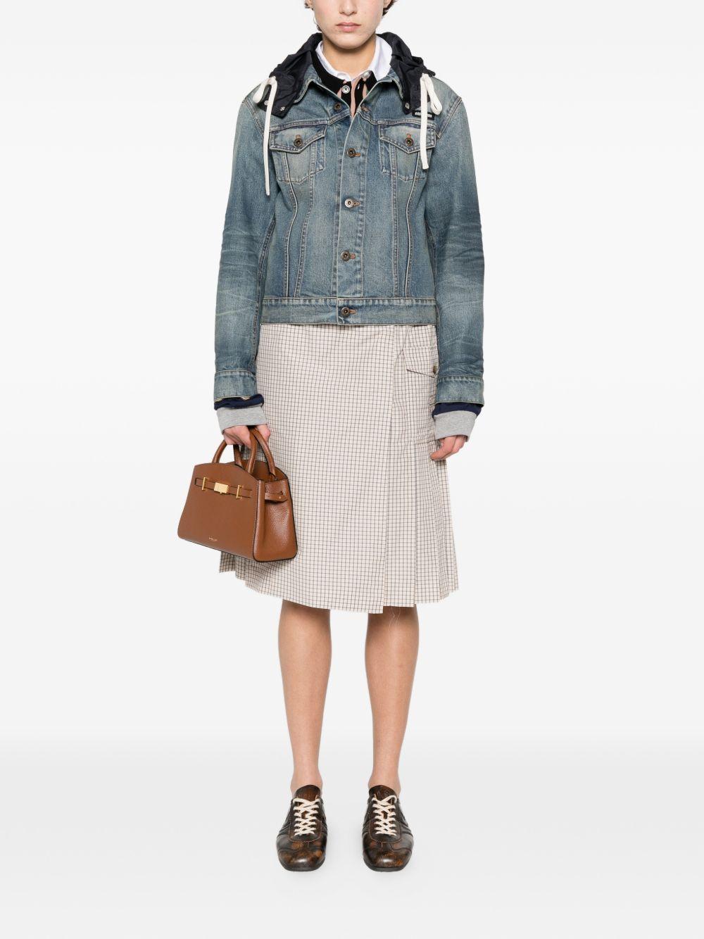 hooded denim jacket GWB305 S OOO 183CF0013 MIU MIU 