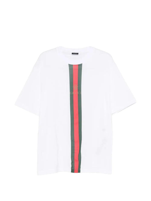 Web-stripe logo-print T-shirt 864626 XJHYA9066 GUCCI 