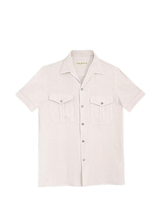 Terra Linen Ivory Classic Shirt ANDREAS TERRALINENIVORY TRUE TRIBE 