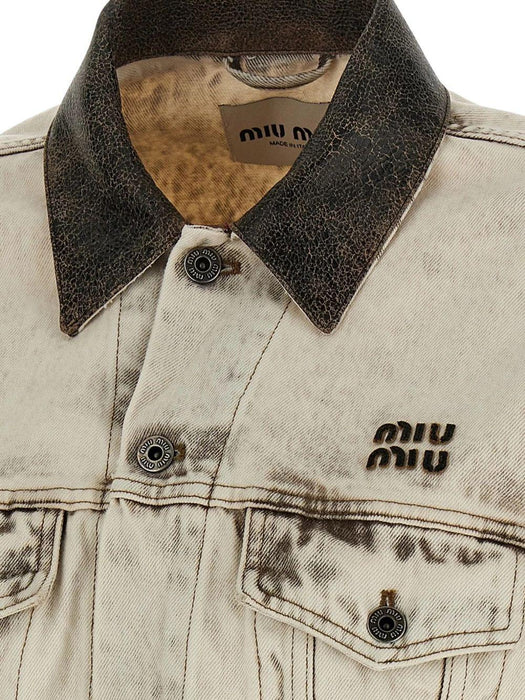 button cotton jacket GWB273 S OOO 183TF0009 MIU MIU 