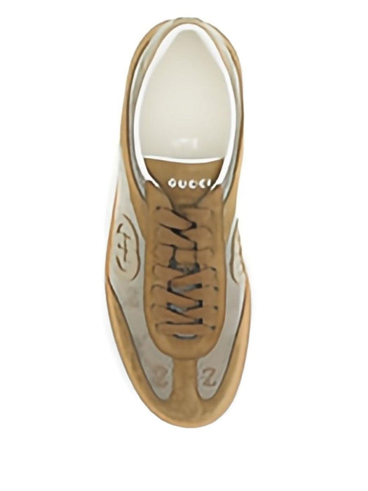 G74 logo-patch suede sneakers 813686 AAEX59547 GUCCI 