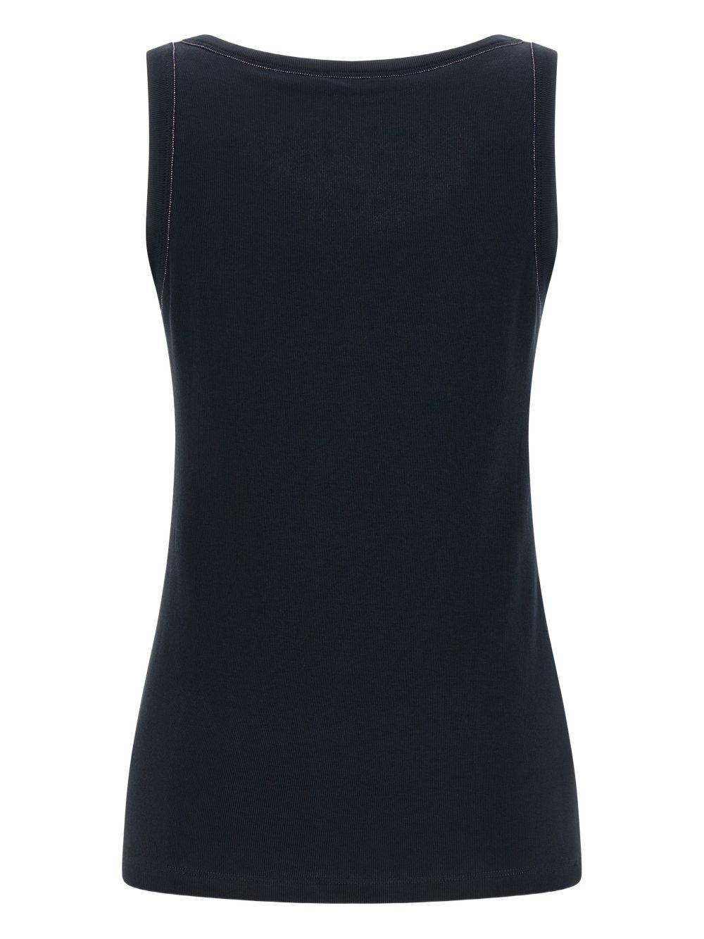 jewel-detail round-neck top JED266F602L896 5146 FABIANA FILIPPI 