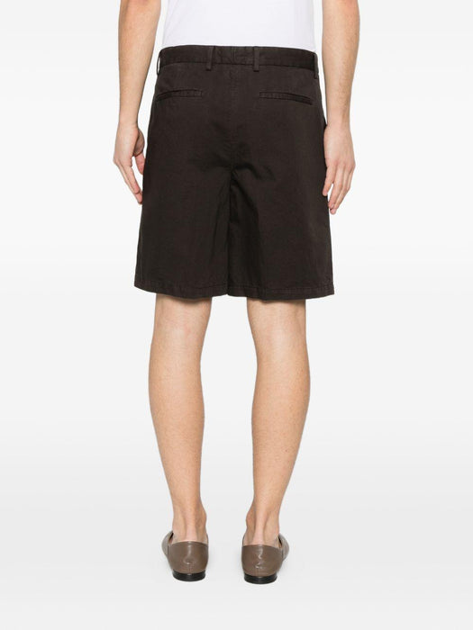 Brown front-pockets shorts Zegna UHI37A3 TB17M09 ZEGNA 