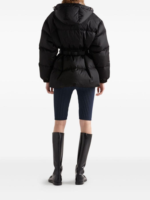 hooded belted down jacket 29X966 S OOO 1WQ8F0002 PRADA 