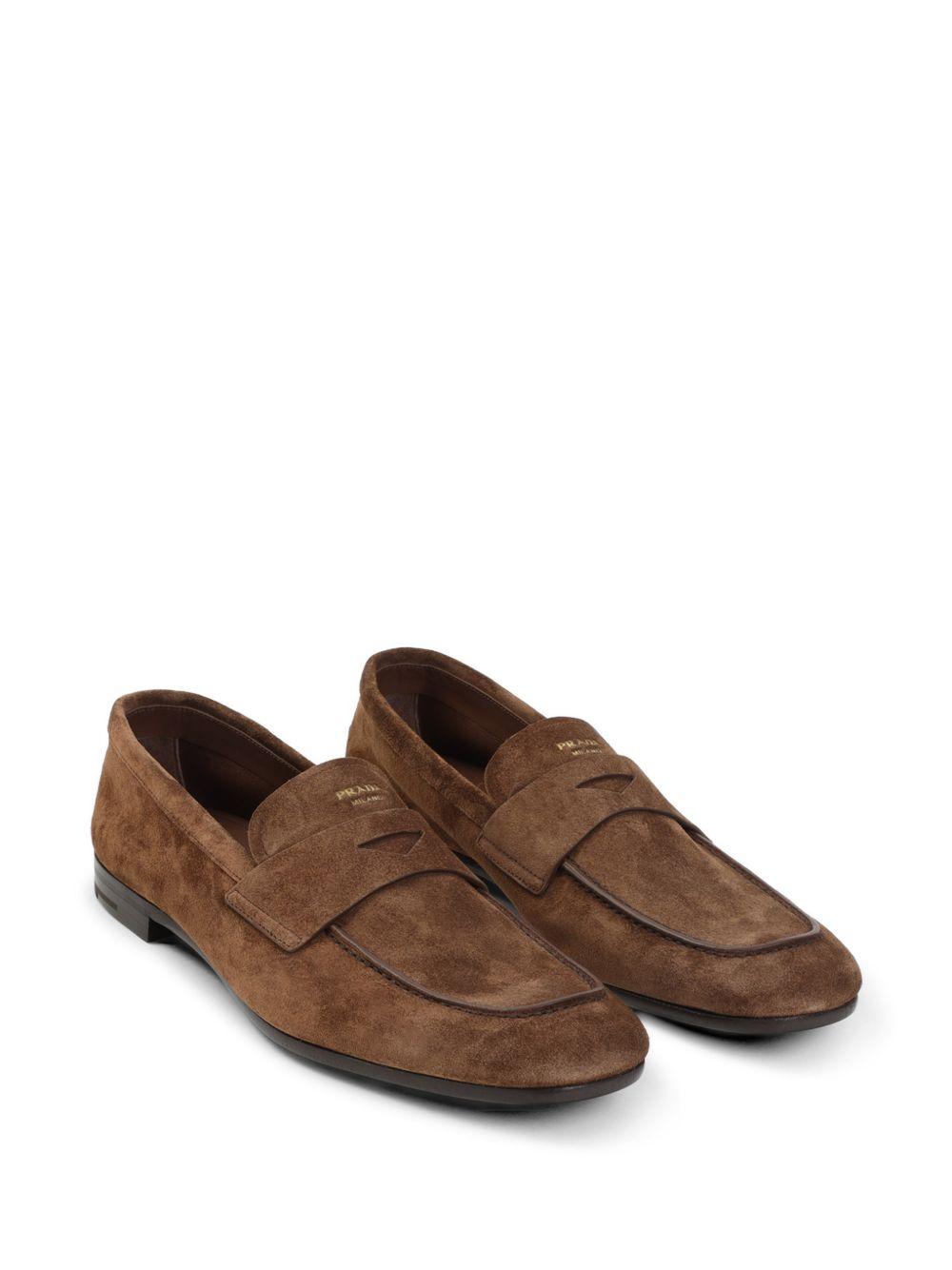 piped detail leather loafers 2DF090 F X000 054F0324 PRADA 