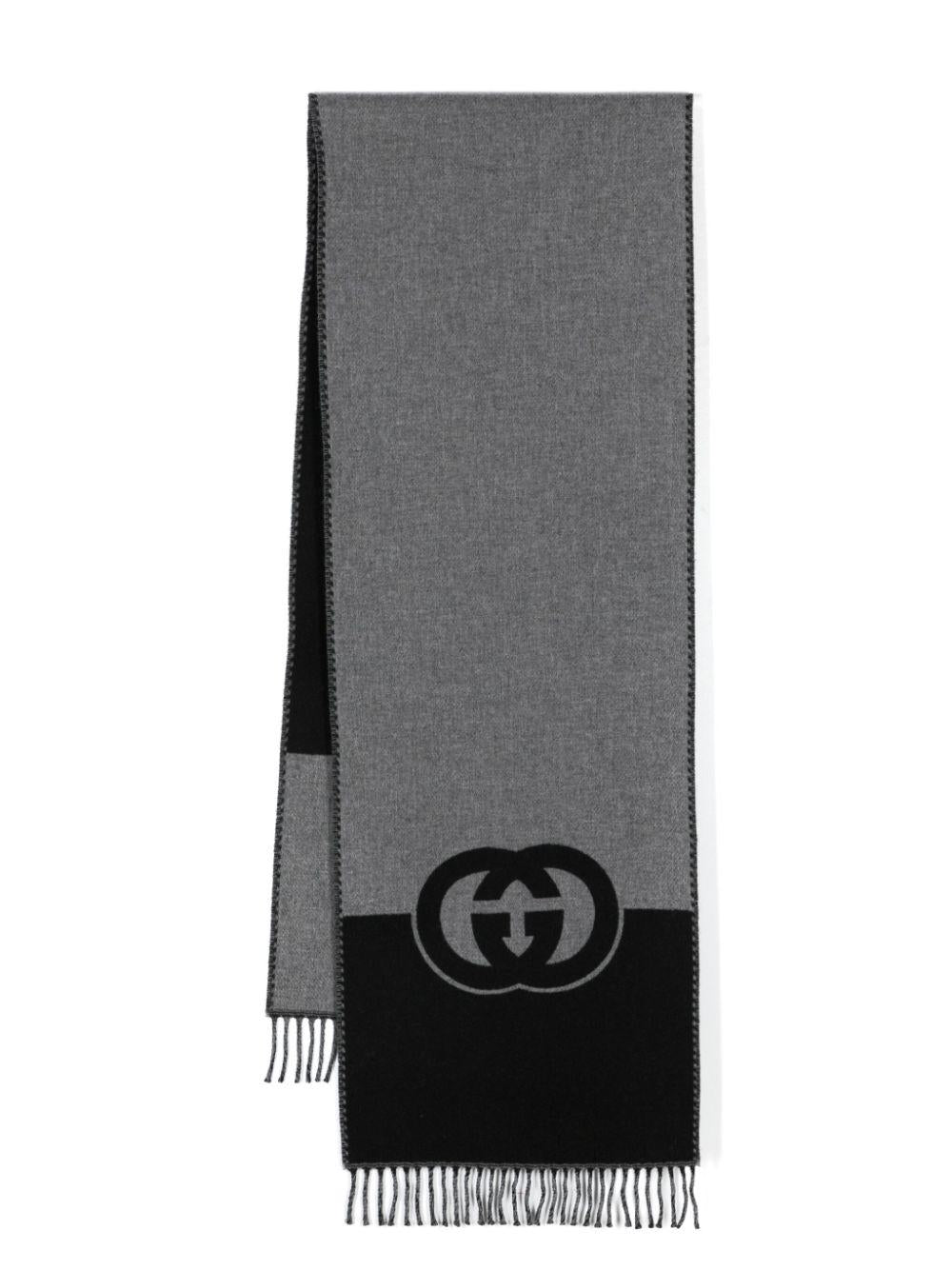 Interlocking G knitted scarf 715497 4GAAA1360 GUCCI 