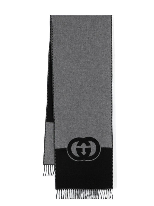 Interlocking G knitted scarf 715497 4GAAA1360 GUCCI 