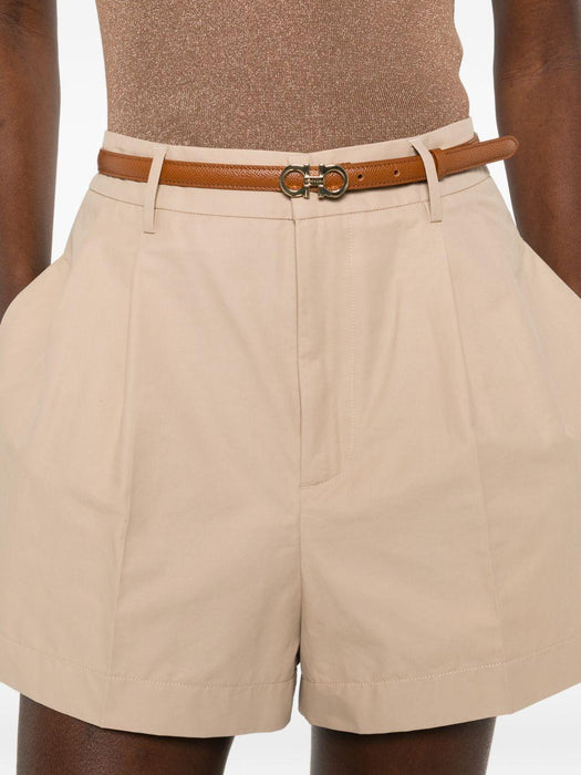 Cotton blend shorts Beige PAD266F338L790 0157 FABIANA FILIPPI 