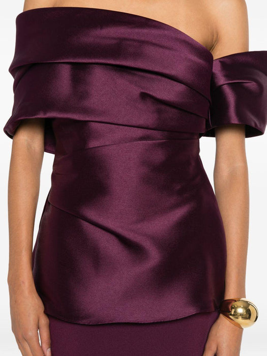 Lucine Maxi Dress OS48039 GRAPE SOLACE LONDON 