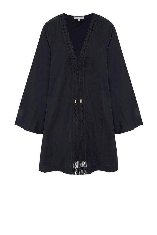 Mini beach kaftan 26RSMT61 BLK-BLK HEIDI KLEIN 
