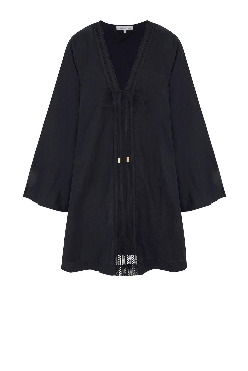 Mini beach kaftan 26RSMT61 BLK-BLK HEIDI KLEIN 