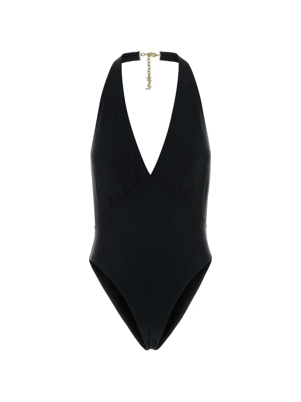 Halterneck swimsuit 859623 Y37WN1000 SAINT LAURENT 