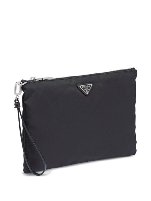 Re-Nylon triangle-logo clutch bag 2NH006 2DMHF0002 PRADA 