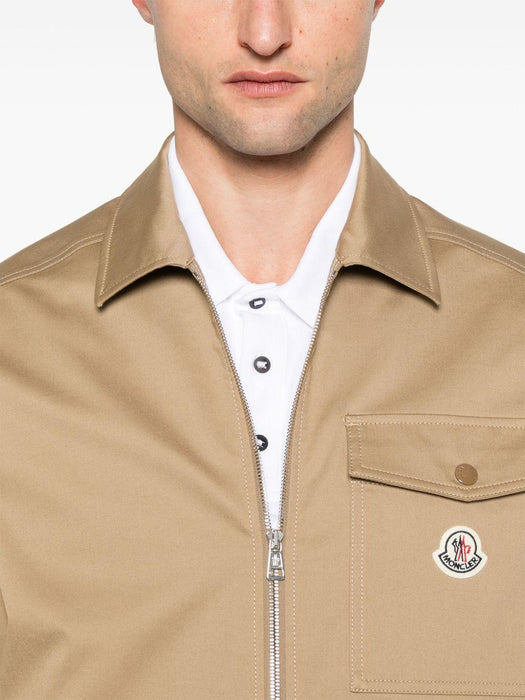 flap-pocket zip shirt jacket L10912F00023 57448248 MONCLER 