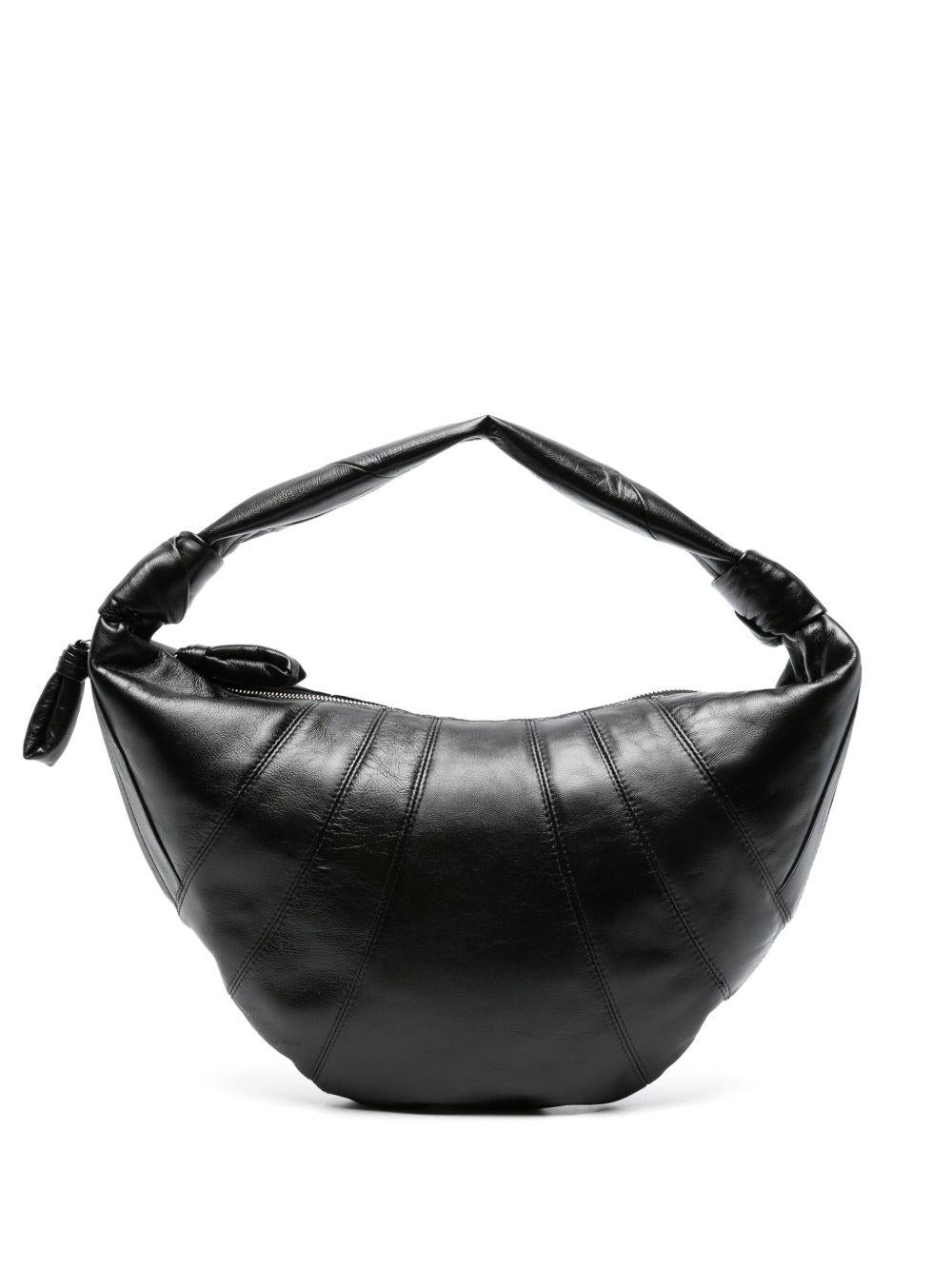 large Croissant leather shoulder bag BG0071 LL095BK999 LEMAIRE 