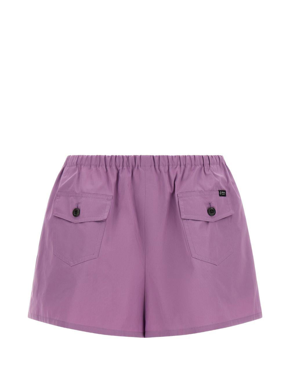 button applique cotton shorts P235K S OOO 1XV2F0014 PRADA 