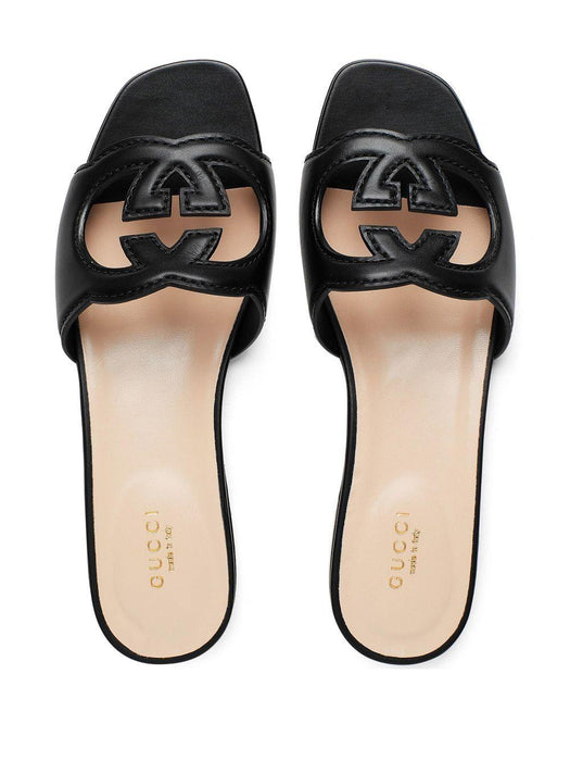 GG cut-out flat sandals 694451 US0001000 GUCCI 