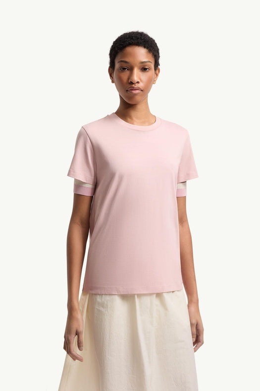 Embroidered Logo Cotton T-Shirt L1-093-8C000-29-89AUO 51E MONCLER 