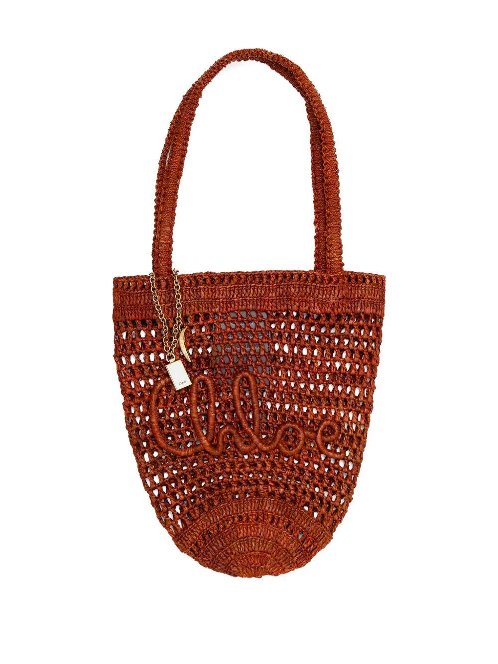crochet-detail tote bag 25AS903P08 26M CHLOÉ 