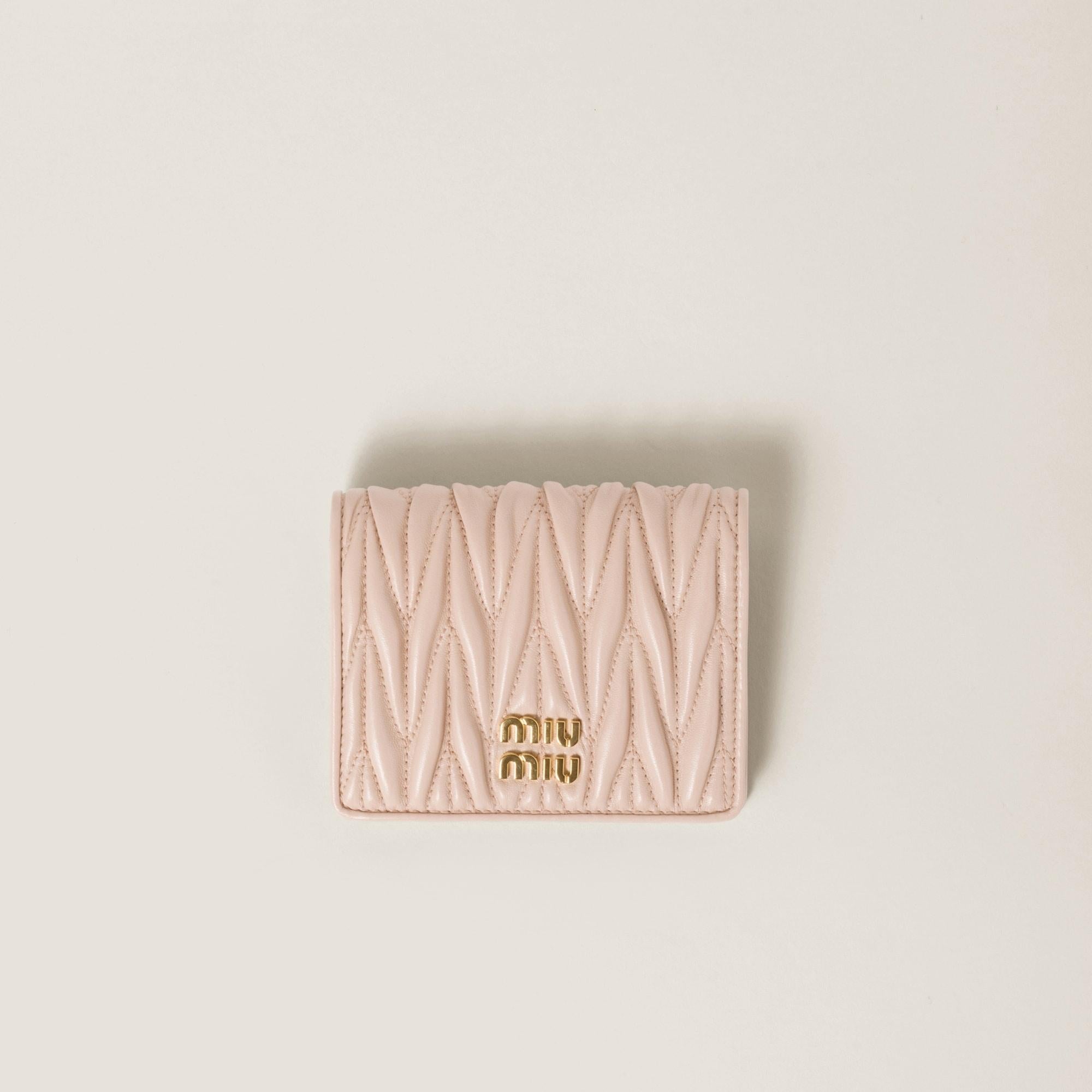 Small matelassé wallet 5MV204 AFPPF0236 MIU MIU 