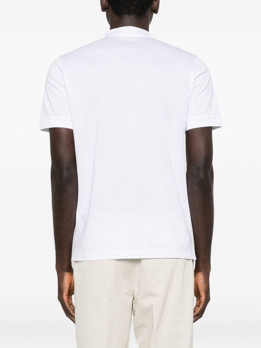 logo-detail polo shirt UJN444 S WEO 1867F0009 PRADA 