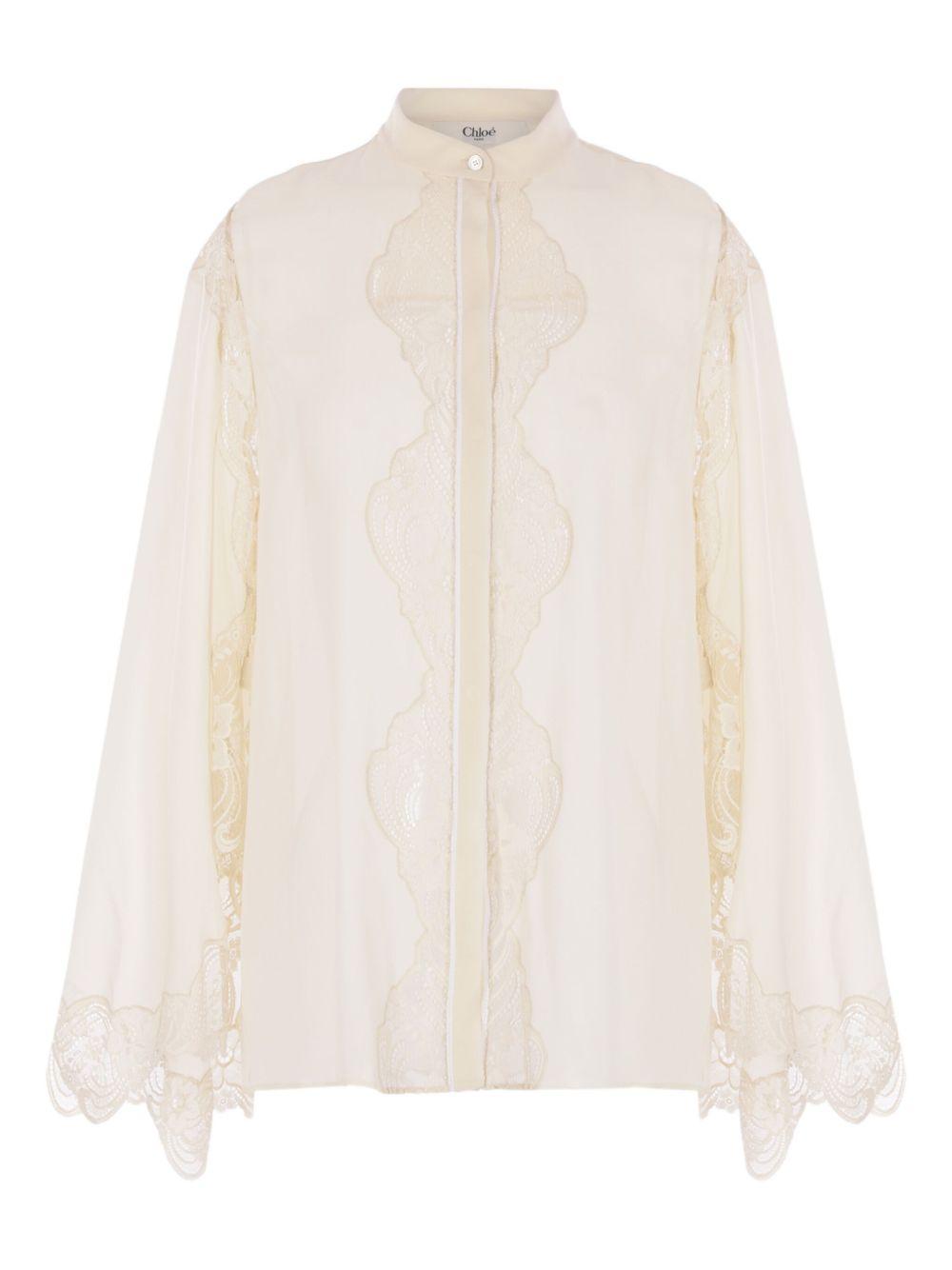 lace-trimmed blouse 25AHT33117 114 CHLOÉ 