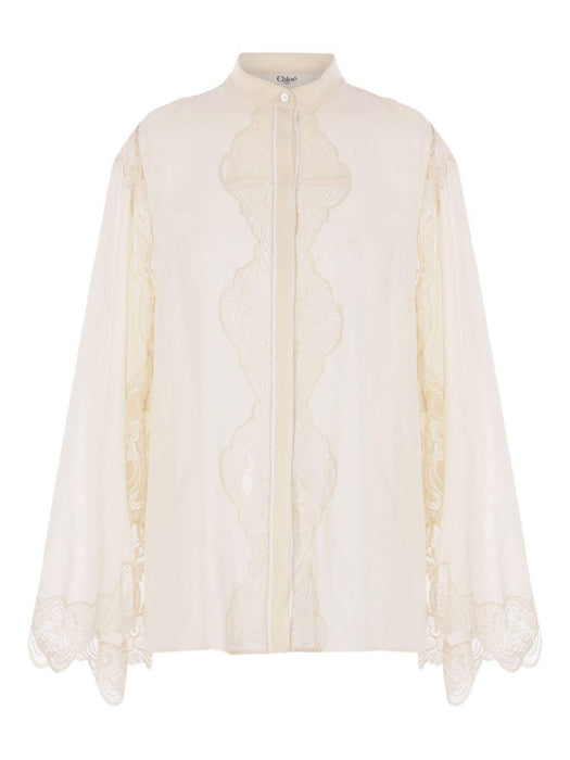 lace-trimmed blouse 25AHT33117 114 CHLOÉ 