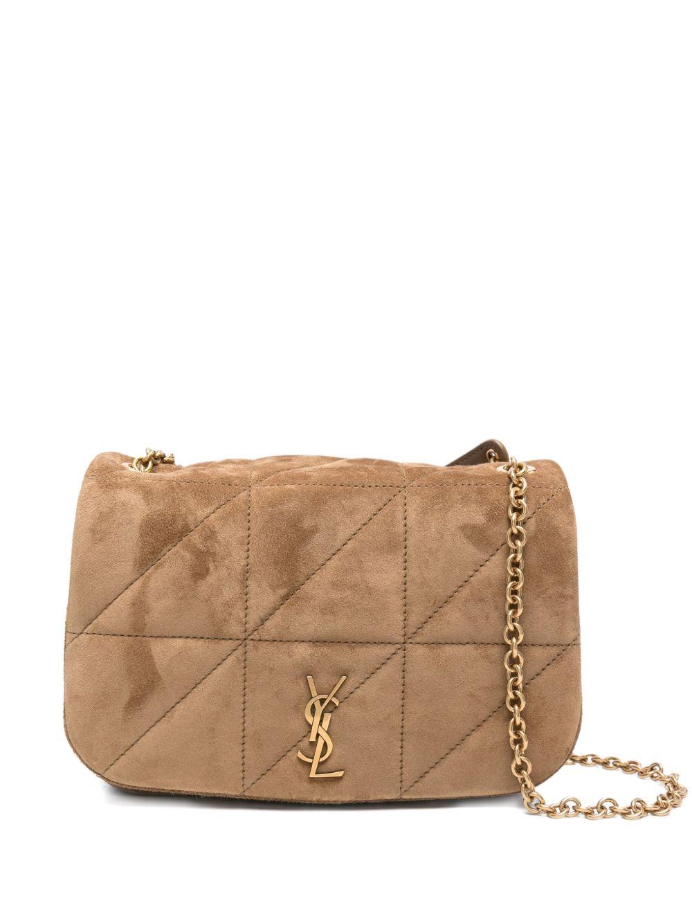 Jamie 4.3 quilted suede shoulder bag<BR/> 806025 1U8073194 SAINT LAURENT 