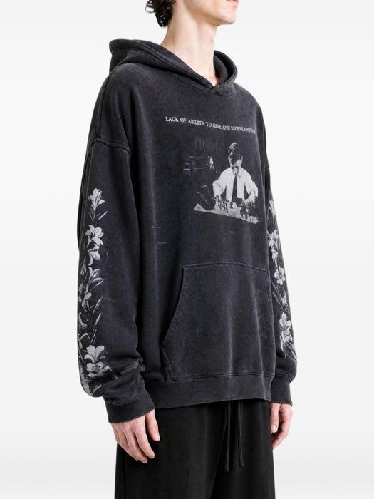 HEAD AGAINST THE BARS HOODIE 02-0514 WASHED BLACK ENFANTS RICHES DÉPRIMÉS 