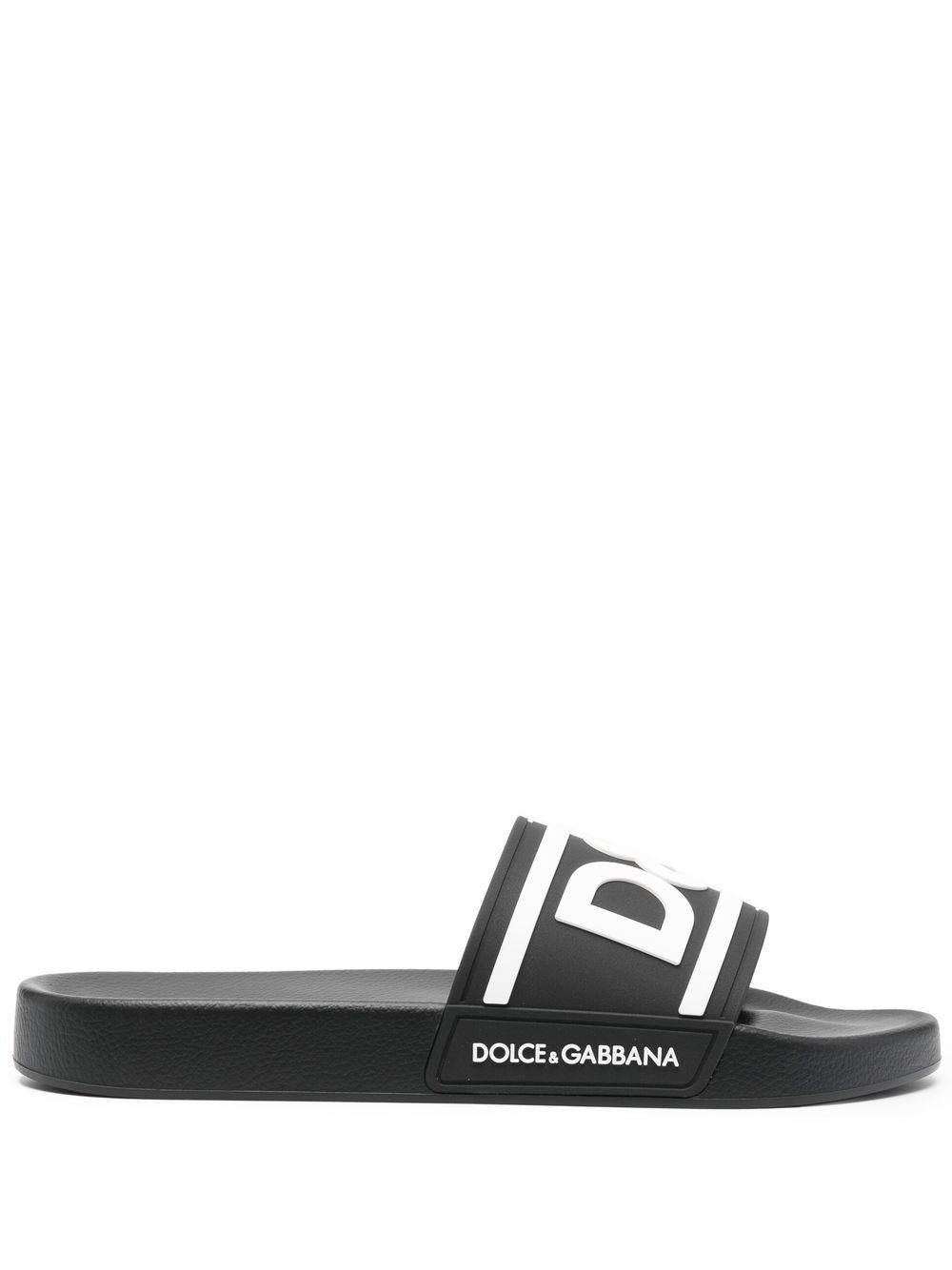 logo-print beach sliders CS2072 AQ85889690 DOLCE & GABBANA 