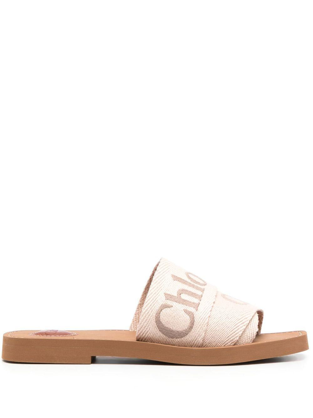 logo-embroidered slip-on sandals C23U188EF 26Y CHLOÉ 