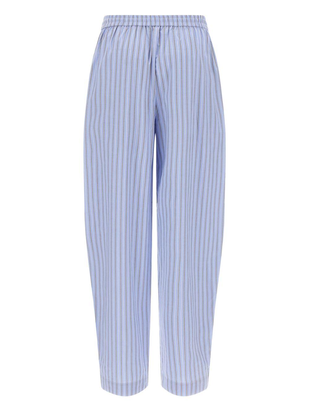 striped-pattern tapered trousers 1153643082 3082 ROTATE 