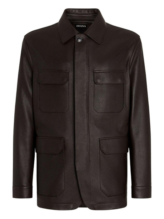leather flap-pockets jacket UGPCEA2 G262M09 ZEGNA 