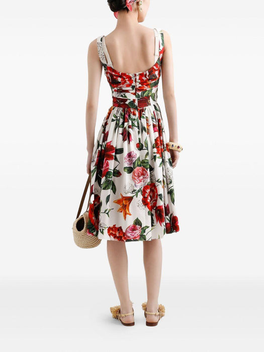 floral-print midi dress F6TVJT HS5TQHA5PB DOLCE & GABBANA 