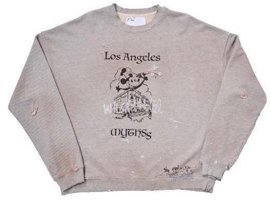 MYTHSS CREWNECK 4U010Q1010GRY GRAY PALY HOLLYWOOD 
