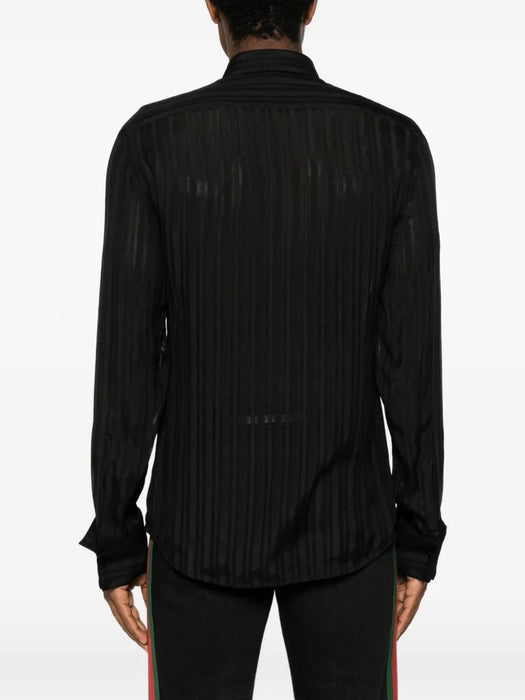 Vertical-stripe semi-sheer shirt 865801 ZAU2C 1000 GUCCI 