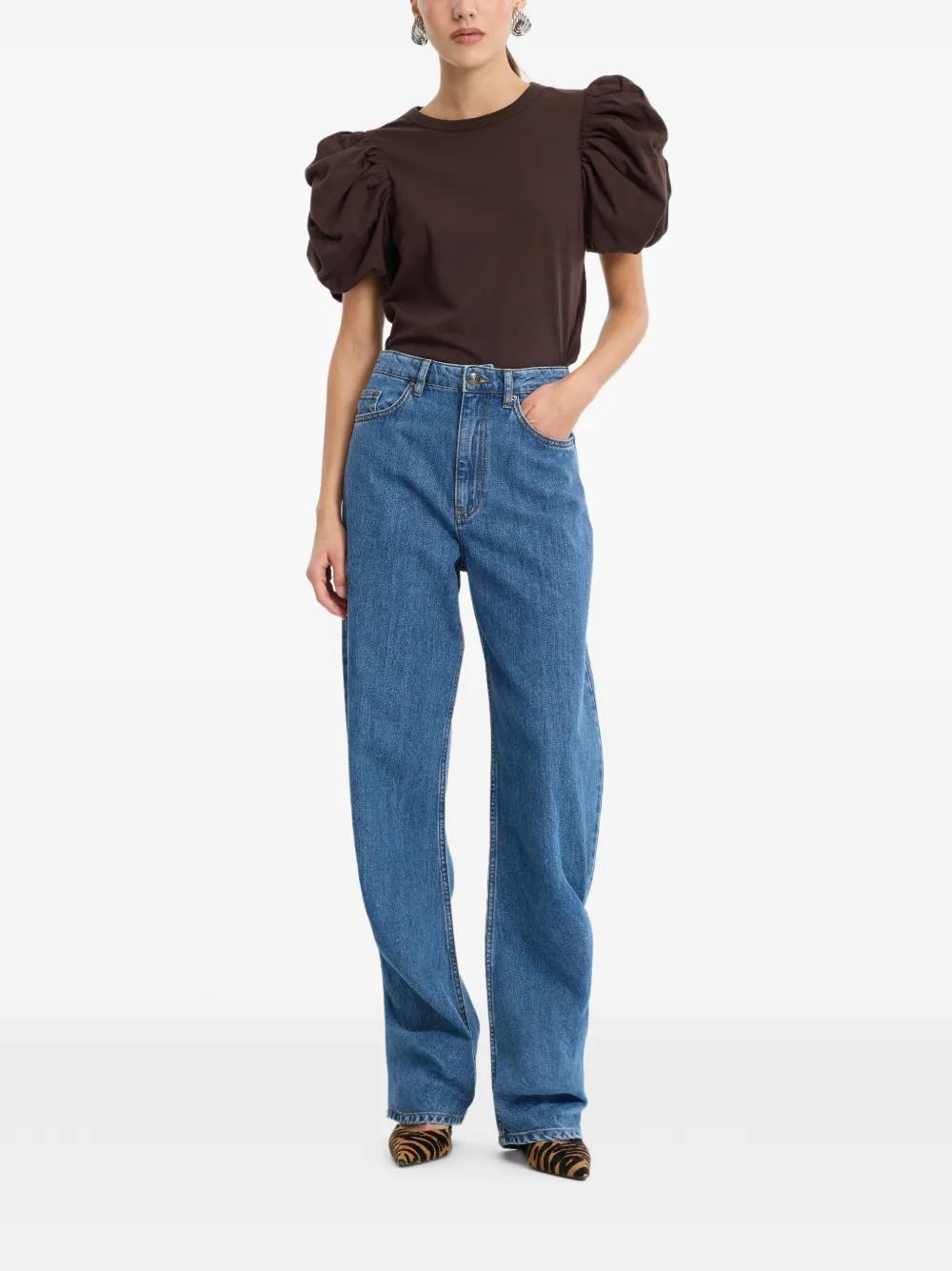 Draped barrel leg jeans 1164771603  ROTATE 