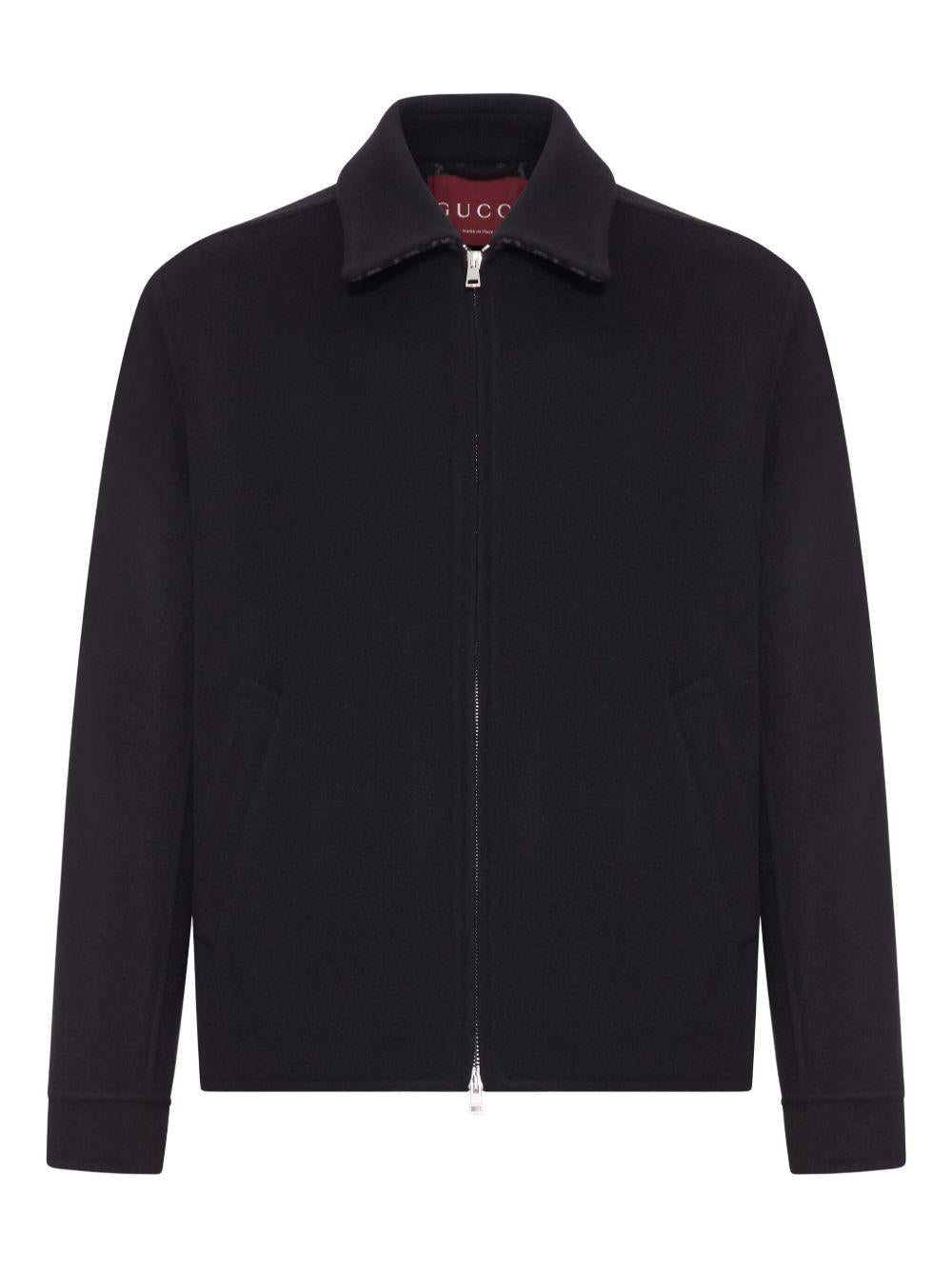 double-slider zip wool jacket 794813 Z7AON1120 GUCCI 