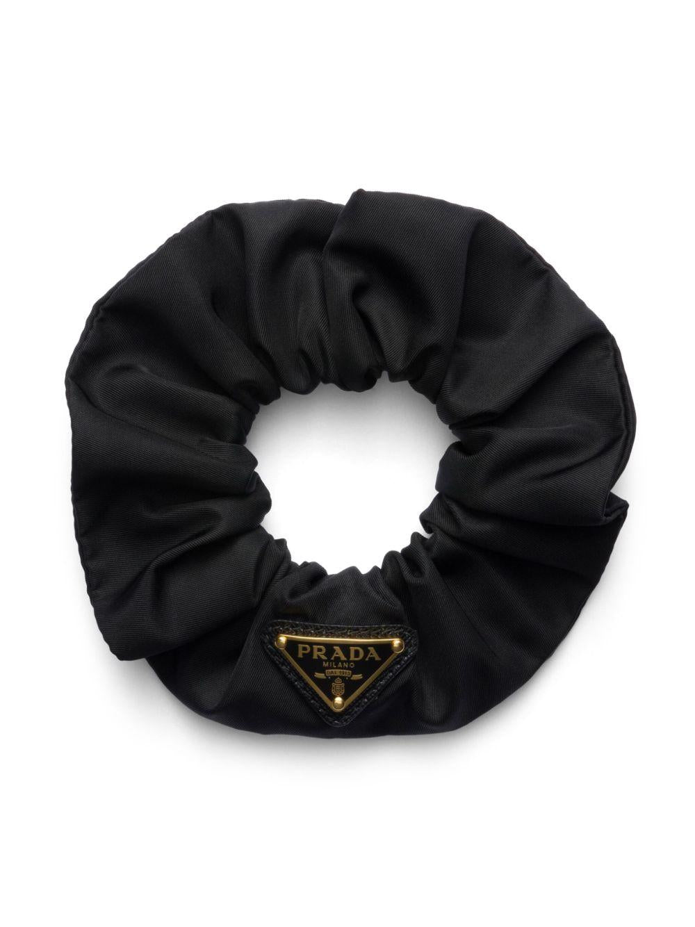 triangle-logo re-nylon scrunchie 1IF015 2DMIF0632 PRADA 