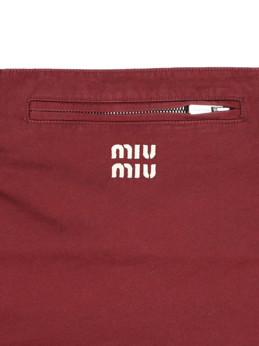 Cotton mini skirt MG2610 S OOO 19CVF0399 MIU MIU 