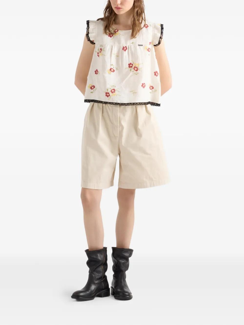 Old gabardine Bermudas P262KC S OOO 192AF0036 PRADA 