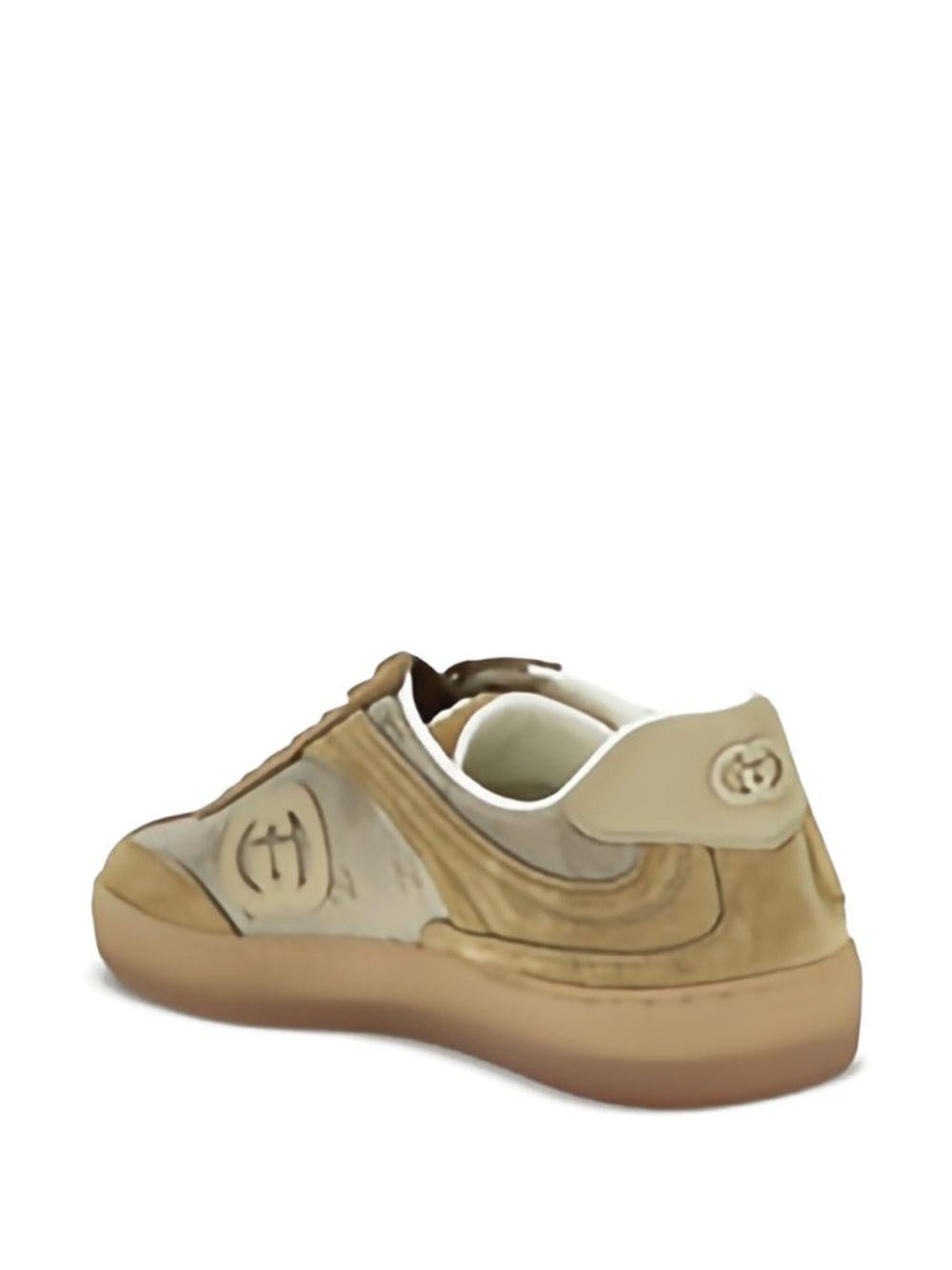 G74 logo-patch suede sneakers 813686 AAEX59547 GUCCI 