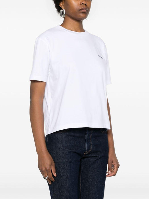 embroidered-logo cotton T-shirt MJN545 S OOO 146ZF0UB0 MIU MIU 