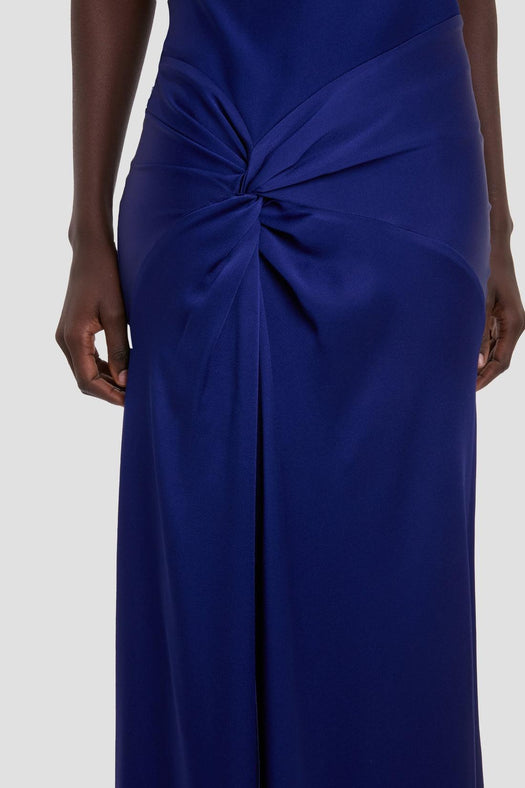 twist-detail satin dress 1226WDR007290B 9804 VICTORIA BECKHAM 